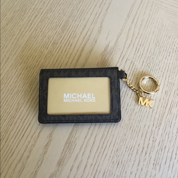 Michael Kors Brown/Black Key Ring, ID, Card Case - Picture 2 of 9